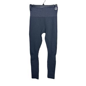 Athleta Shimmer Seamless Glitter Motto Athletic Pant Tights Small‎ Gray Metallic